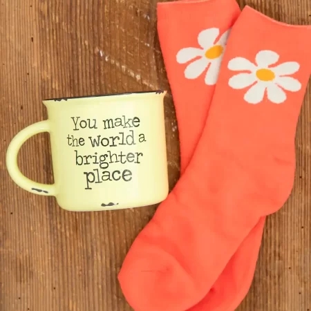 Camp Mug & Socks Set Yellow Brighter